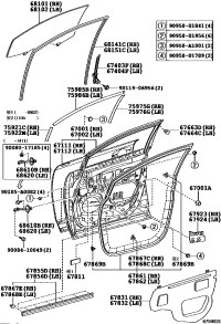 686100T010-CHECK ASSY, FRONT DOOR, RH/LH