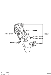 471100T011-SUPPORT ASSY, BRAKE