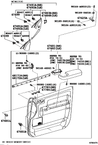 676100C721C5-BOARD SUB-ASSY, FRONT DOOR TRIM, RH