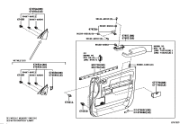 676100C500E0-BOARD SUB-ASSY, FRONT DOOR TRIM, RH