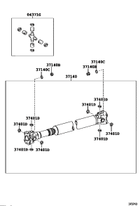 371400C111-SHAFT ASSY, PROPELLER, FRONT