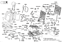 7920760060E1-BOARD SUB-ASSY, REAR SEAT BACK, RH