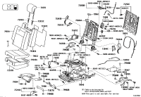7920760070E1-Board sub-assy, rear seat back, lh