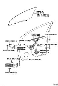 8572002520-MOTOR ASSY, POWER WINDOW REGULATOR, LH