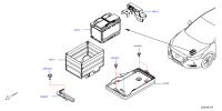 244286LA1A-TRAY-BATTERY