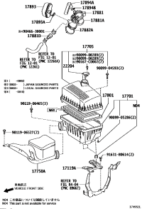 171190H100-BRACKET, AIR CLEANER