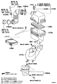 177010T150-CASE SUB-ASSY, AIR CLEANER