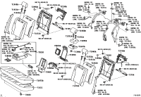 7273033030-ADJUSTER ASSY, REAR SEAT RECLINING, RH