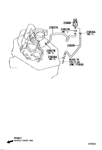 238260H210-HOSE, FUEL VAPOR FEED, NO.1