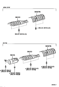 5815352050-INSULATOR, FRONT FLOOR HEAT, NO.2