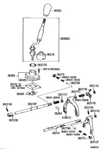 3630360260C0-KNOB SUB-ASSY, SHIFT LEVER