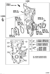 113100T050-TIMING CHAIN COVER