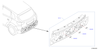 H5240DF3MA-RETAINER-REAR BUMPER,UPPER