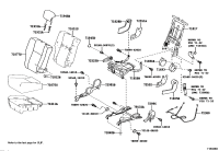 710170R050-Frame sub-assy, seat back, rear, rh/lh