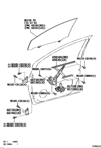 857100D231-MOTOR ASSY, POWER WINDOW REGULATOR, RH