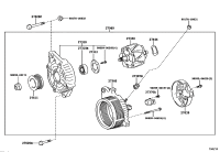 270600Y290-ALTERNATOR, 12V 80A 4PK, TOYOTA