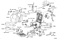 716510R030-Pad, rr seat back (for separate type)