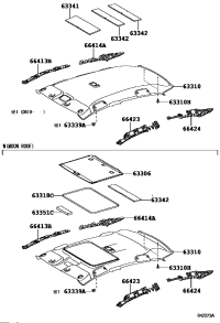 633100D330E0-HEADLINING ROOF