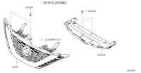 623104AF0A-GRILLE ASSY-FRONT