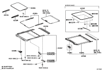 6320108070-GLASS SUB-ASSY, SLIDING ROOF