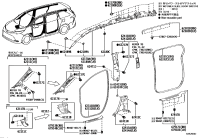 6218008070-AIR BAG ASSY, CURTAIN SHIELD, LH
