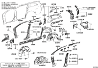 6110808903-Reinforcement sub-assy, front panel, lower rh