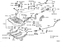 7703533080-CABLE SUB-ASSY, FUEL LID LOCK CONTROL