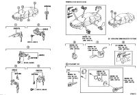 6905533330-CYLINDER & KEY SET, LUGGAGE COMPARTMENT LOCK