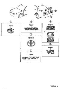 7531133030-EMBLEM, RADIATOR GRILLE (OR FRONT PANEL)