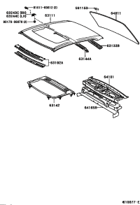 5611635040-STOPPER, BACK WINDOW GLASS, NO.1