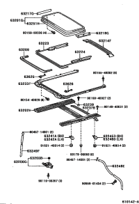 6320233010-RAIL SUB-ASSY, SLIDE ROOF