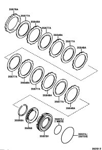 3564833020-PLATE, CLUTCH (FOR 1ST & REVERSE BRAKE)