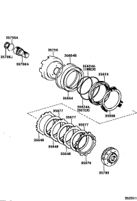 3564833010-PLATE, CLUTCH (FOR 2ND BRAKE)