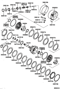 3560233030-PISTON SUB-ASSY, FORWARD CLUTCH