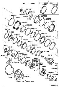 3462533010-FLANGE, OVERDRIVE BRAKE, NO.1
