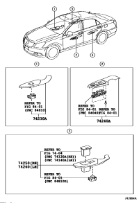 742500N020E4-ARMREST ASSY, REAR RH