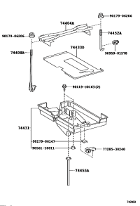 744040N011-CLAMP SUB-ASSY, BATTERY