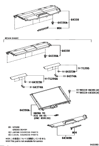 643300N090A0-PANEL ASSY, PACKAGE TRAY TRIM