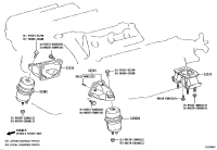 123610P120-INSULATOR, ENGINE MOUNTING, FRONT