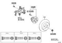 424100R040-Hub & bearing assy-rr axle rh