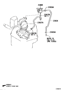 238260H300-HOSE, FUEL VAPOR FEED, NO.1