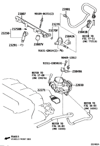 238420H030-CLAMP, FUEL PIPE, NO.2(FOR EFI)