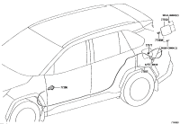 770350R140-CABLE SUB-ASSY, FUEL LID LOCK CONTROL