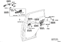 6905002450-LOCK ASSY, REAR DOOR W/MOTOR, RH