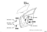 698010R110-REGULATOR SUB-ASSY, FRONT DOOR WINDOW, RH