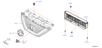 62310DF60B-GRILLE ASSY-FRONT
