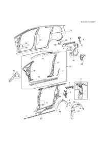 9061812-Panel, body side, inner