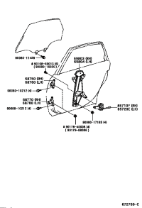 68750AC010-HINGE ASSY, REAR DOOR, UPPER RH