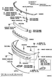 52116AC010-SUPPORT, FRONT BUMPER SIDE, LH