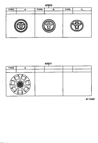 42603AC020-ORNAMENT SUB-ASSY, WHEEL HUB